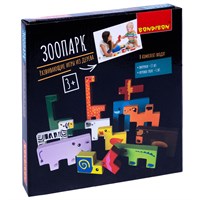 Развивающие игры из дерева Bondibon Головоломка «ЗООПАРК», коробка 20x5x20 см (арт. ВВ4184) 677235729