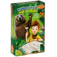 Набор палеонтолога "ЖИВОТНЫЙ МИР. УЗНАЙ КТО ВНУТРИ", 1 фигурка-сюрприз, Исторические раскопки Науки с Буки Bondibon (арт. ВВ4119) 614534168