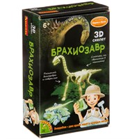 Набор палеонтолога "БРАХИОЗАВР", конструктор скелет, светится в темноте, Исторические раскопки Науки с Буки Bondibon (арт. ВВ4209) 897879971