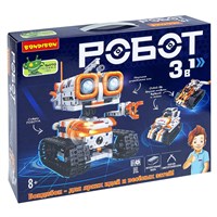 Набор для сборки "РОБОТ 3 в 1" с интеллектуальным модулем, 561 деталь, пульт управления, Робототехника с Буки Bondibon (арт. ВВ6505) 1053882617