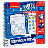 Компактная развивающая игра в дорогу Bondibon "Логические игры" Новогодняя серия (арт. ВВ2345) 83104626