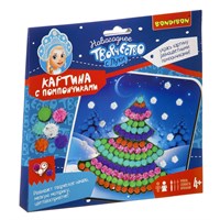 Набор для творчества BONDIBON. Картина с помпончиками. Ёлочка. (арт. ВВ3016) 768446371