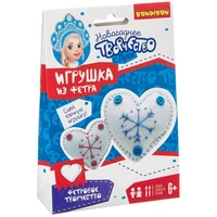 Набор для творчества BONDIBON. Ёлочные игрушки из фетра своими руками. Сердечки. Серия фетровых украшений на ёлку. (арт. ВВ3083) 1074632646