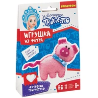 Набор для творчества BONDIBON. Ёлочные игрушки из фетра своими руками. Свинья. Серия фетровых украшений на ёлку. (арт. ВВ3093) 1456145819