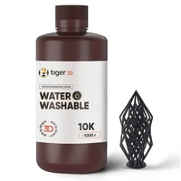 Фотополимерная смола Tiger 3D Water Washable Resin 10K, черная (1 кг) 1378764826