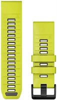 Силиконовый ремешок для Garmin Fenix 8 51mm Quickfit 26 mm (Amp Yellow/Graphite) (010-13393-08) 1689731926
