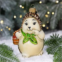 Ёлочное украшение "Ёжик с корзинкой", в подарочной упаковке, h- 11 см 845441156