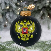 Шар "Герб России" черный, серия "ВС", 100 мм., в подарочной упаковке 179458782