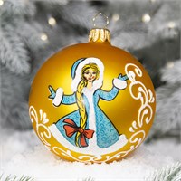 Шар "Русская снегурочка", 85 мм., в подарочной упаковке 546359617