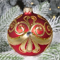 Шар "Графика 23114", серия "ВС", 85 мм., в подарочной упаковке 1625823774