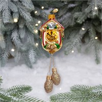 Ёлочное украшение "Часы с шишками", в подарочной упаковке, h-22 см 1930172667
