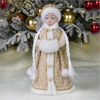 Игрушка-кукла под ёлку "Снегурочка Царская Золотая", 44 см, в упаковке 17313620
