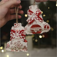 Елочное украшение текстильное - Колокольчик, 11*10 549207121