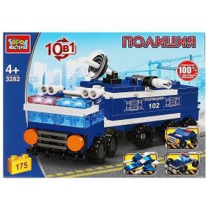 Конструктор полицейская машина 10в1, 175 дет. Город мастеров 3282-JS (16)