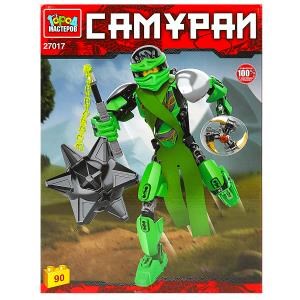 Конструктор зеленый самурай, 90 дет. Город мастеров 27017-ZH