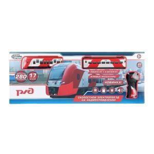 Железная дорога РЖД р/у, свет-звук, дл.пути 280см, кор.52*20*4,5см ТЕХНОДРАЙВ YG96954-R (36)