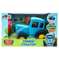 Модель р/у СИНИЙ ТРАКТОР 20 см, звук, синий, 4 направления пульт, кор. Технопарк BLUTRA-20RCS-BU-WOD