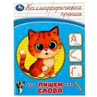 Пишем слова. Каллиграфическая пропись. 145х195 мм. Скрепка. 16 стр. Умка в кор.50шт 978-5-506-08748-9