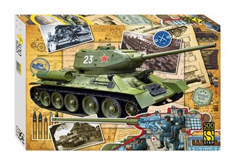 Пазл 500 "Танк Т-34" # 91067