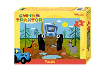 Пазл 60 "Синий трактор" (Биг Папа) # 81262