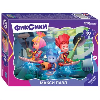 Контурный МАКСИ пазл 30 эл. "Фиксики" (Аэроплан) # 64009