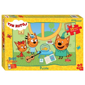 Мозаика "puzzle" 35 MAXI "Три кота (new 3)" (АО "СТС") # 91288