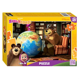 Мозаика "puzzle" 60 "Маша и Медведь (нов.)" (Анимаккорд) # 81241