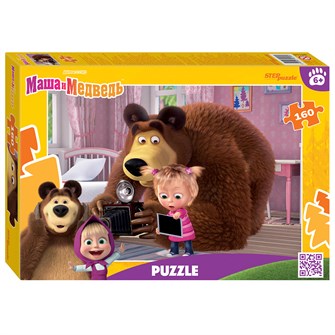 Мозаика "puzzle" 160 "Маша и Медведь (нов.)" (Анимаккорд) # 94156