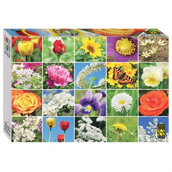 Мозаика "puzzle" 2000 "Цветы. Коллаж" # 84052