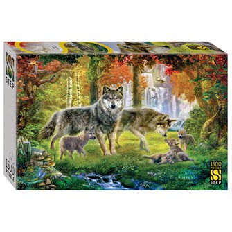 Мозаика "puzzle" 1500 "Волки" (new) # 83074
