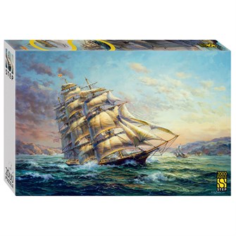 Мозаика "puzzle" 2000 "Парусник" (new) # 84049