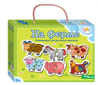 Напольный пазл-мозаика На ферме (Baby Step) (малые) # 70111