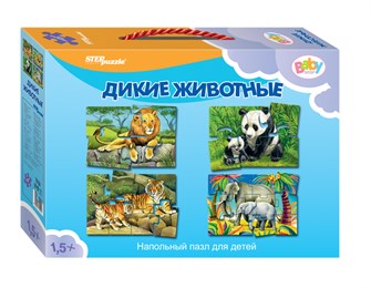 Напольный пазл-мозаика Дикие животные (Baby Step) (средние) # 70104