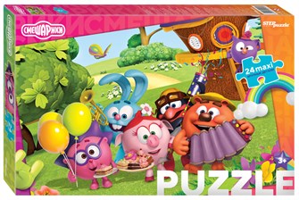 Мозаика puzzle maxi 24 Смешарики (new) (Мармелад Медиа) # 90074
