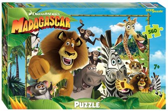 Мозаика puzzle 560 Мадагаскар - 3 (DreamWorks, Мульти) # 97074