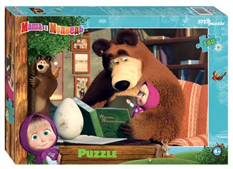 Мозаика puzzle 160 Маша и Медведь - 2 (Анимаккорд) # 94089