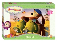 Мозаика puzzle 120 Маша и Медведь - 2 (Анимаккорд) # 75160
