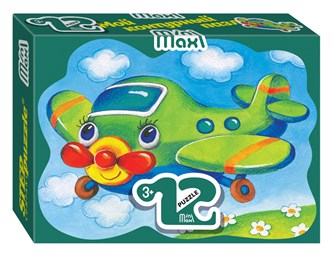 Мозаика puzzle 12 Самолётик (Mini-maxi) # 87005