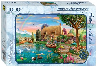 Мозаика "puzzle" 1000 "Коттедж на берегу озера" (Авторская коллекция) # 79551