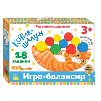 Развивающая игра "Котик-шалун" (Игра-балансир) (IQ step) # 89857