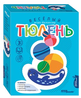 Развивающая игра из дерева Весёлый тюлень (Игра-балансир) # 89819