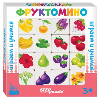 Развивающая игра из дерева Фруктомино (IQ step) # 89837