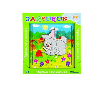 Игра из дерева Зайчонок (собираем и играем) (Baby Step) # 89075