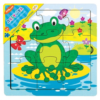 Игра из дерева Лягушка (собираем по картинке) (Baby Step) # 89045
