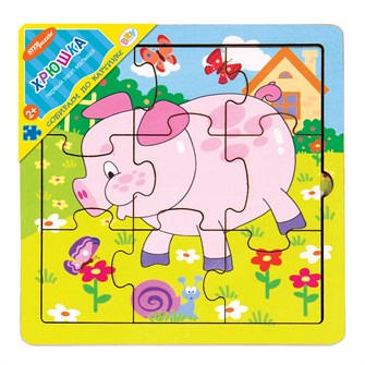 Игра из дерева Хрюшка (собираем по картинке) (Baby Step) # 89051