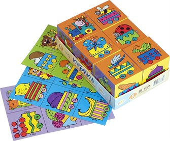 6 кубиков Baby Step Собираем паровозик # 87334