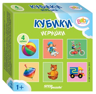 4 кубика Baby Step Игрушки # 87325
