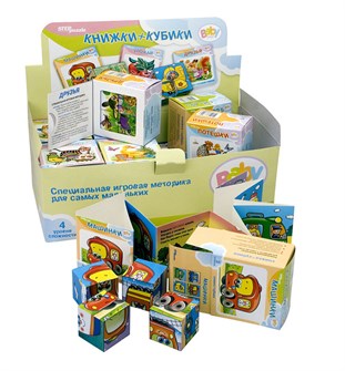 Развивающий комплект Книжки+кубики (Baby Step) # 87324
