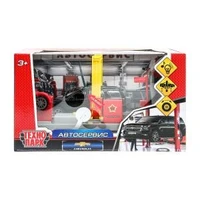 Игрушка пластик свет-звук автосервис 21 см, tahoe-bk , красный, кор. Технопарк SERVICE-17PL-THE (60)