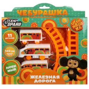 Железная дорога мультяшная Чебурашка длина пути 140, кор.24*19*4см ТЕХНОДРАЙВ 1909B025-R14